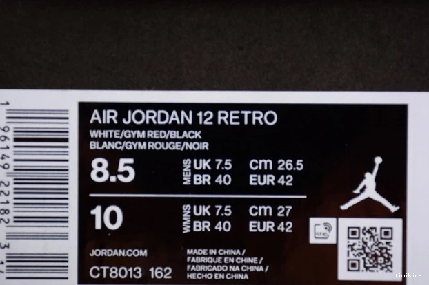 12 Comfortable ct8013- taxi" jordan "red air 1401 0623